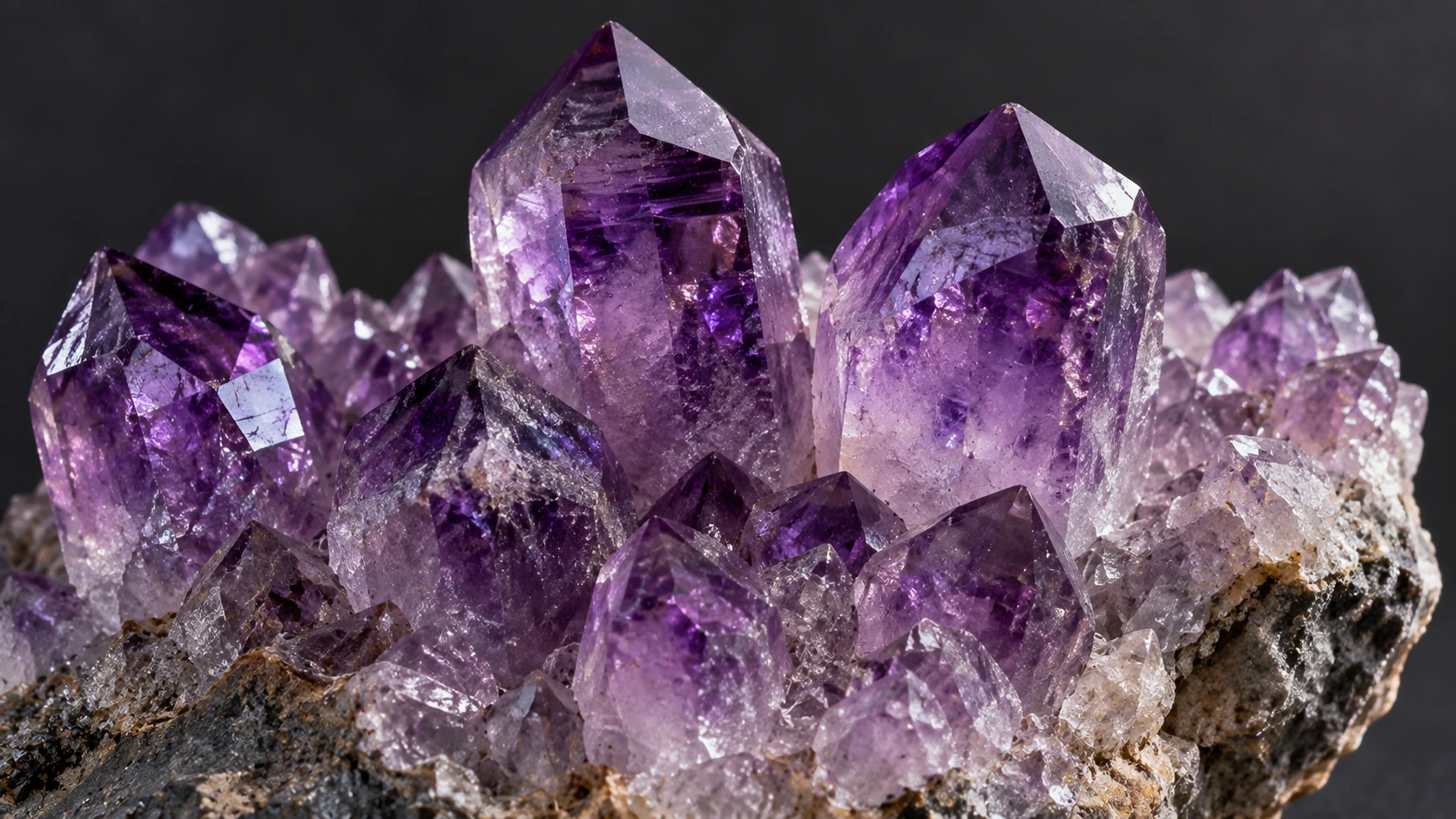 cristales de amatista en bruto masivo Cristales naturales de amatista violeta en bruto